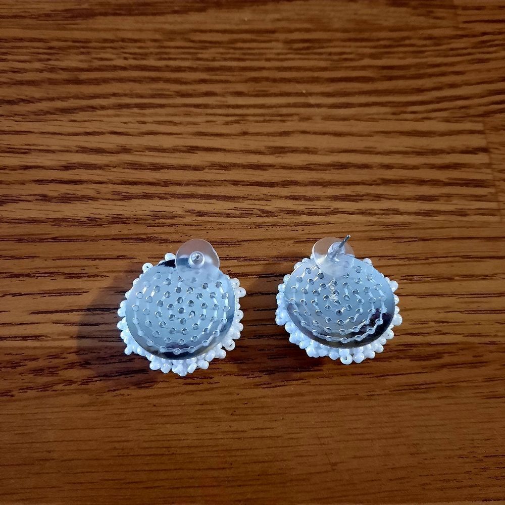 VINTAGE Beaded Pushbacks  - Picture 2 of 4